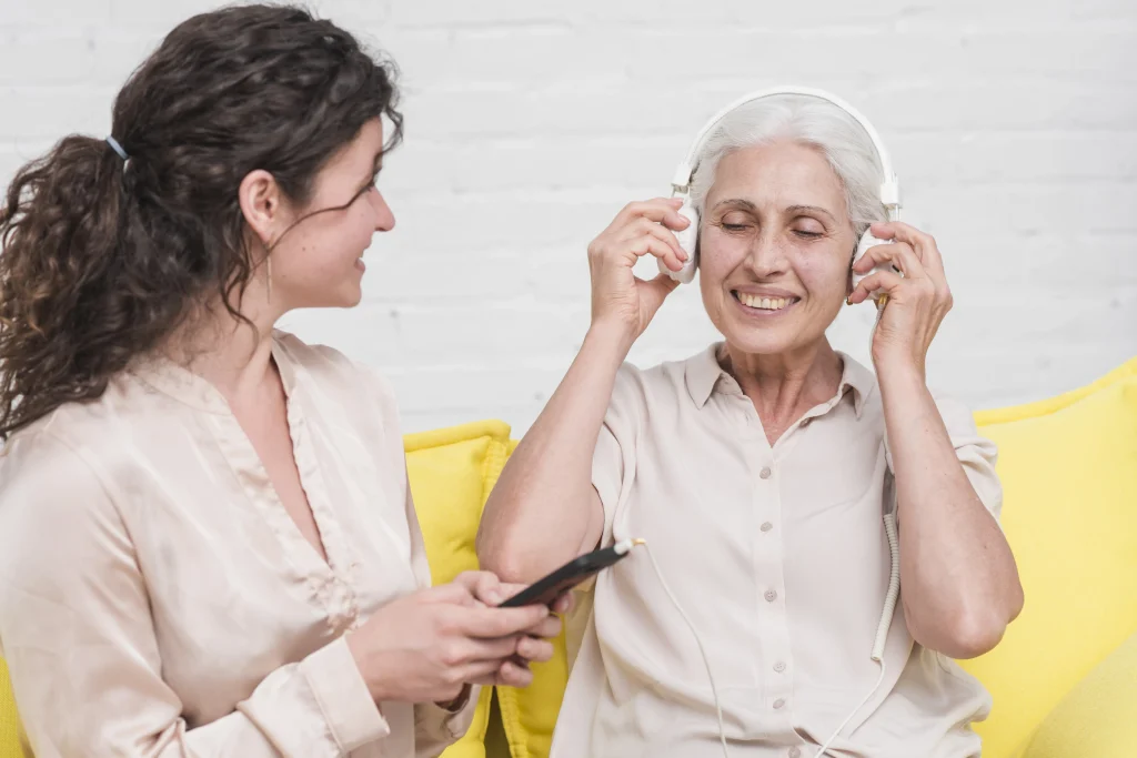 Tinnitus terapisini temsil eden görsel
